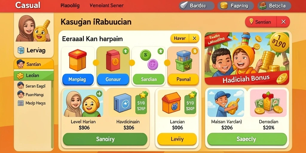 Sistem level yang menantang dan seru.