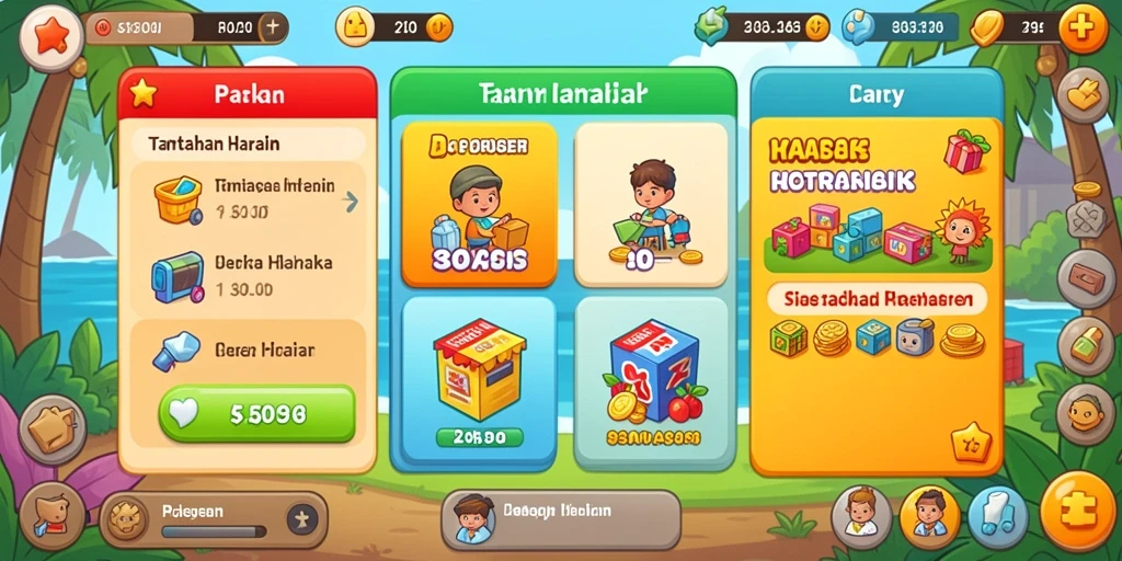 Screenshot dari mode permainan terbaru yang menarik.