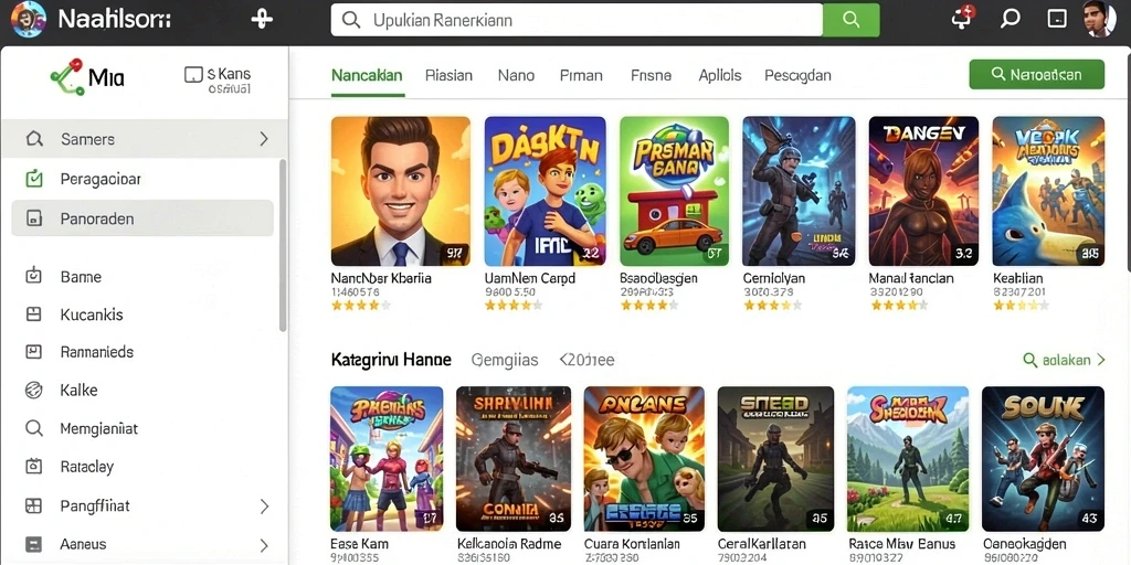 Koleksi karakter yang beragam dan unik.