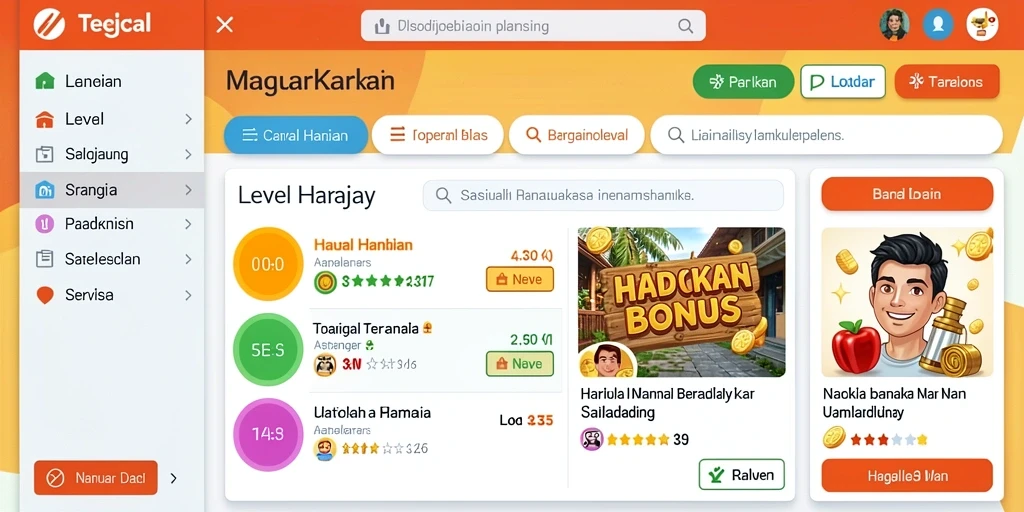 Level menantang dengan grafis yang memukau.