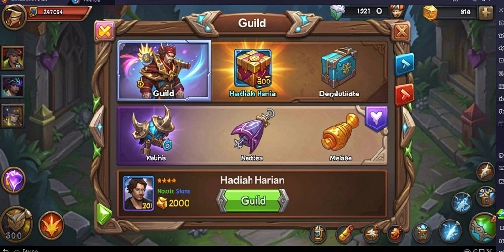 Informasi dan bonus harian yang menarik di aplikasi.